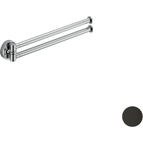 COLOMBO DESIGN Plus porta salviette doppio 34,5 grafite codice prod: W49130GL (1/2)