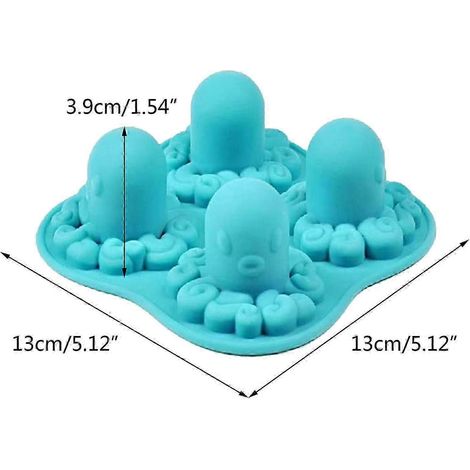 Moule à glaçons en forme de pieuvre - moule silicone réutilisable pour congélateur (1/4)