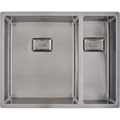 CARESSI Einbaubecken CAPP3415Q10 Hauptbecken Links Edelstahl (1/2)