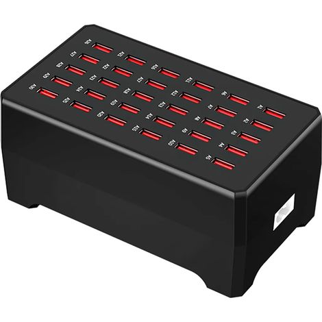 Station de charge USB cent cinquante watts trente ports avec six protections pour téléphones Android et iPhone (1/5)