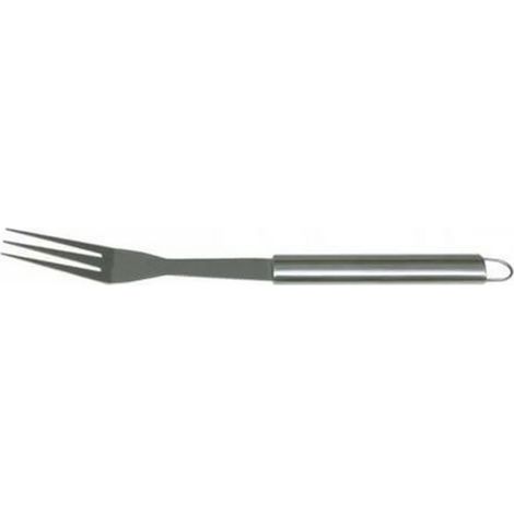 Fourchette de barbecue Texas en acier inoxydable et poigne'e en acier brosse' Accessoires de fourchette