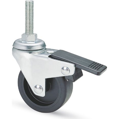 Avo RUOTA GIREVOLE PER MOBILI+FRENO art.220BISB mm. 50-perno M8x30 12.00 pz