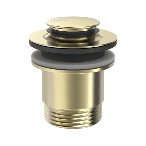 Bonde de vidage Click‑clack Simple‑rapid pour lavabo Cava doré - TRES 24284002CA