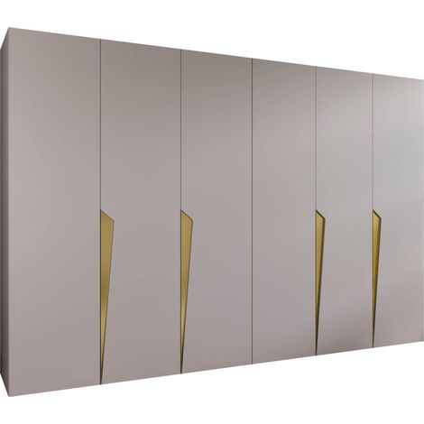 Armario Hartford 607, Cachemira, 202x300x52cm, Puertas de armario: Con bisagras, Número de estantes: 0 (1/5)
