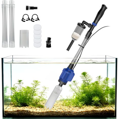 1 Aspirateur Automatique 3 En 1, Nettoyage Gravier Sable, Changement Eau, Aquarium Moyen Grand