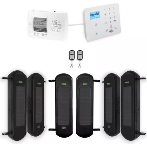 Kit "protection agricole" - 3 jeux de barrières 1B portée 900m + alerte GSM 2G+3G+4G appel/SMS (gamme DA600+/KP) (1/5)