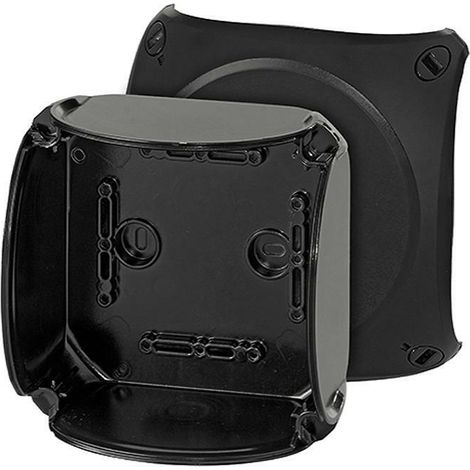 Caja de derivacio'n 130x130x77 negro kf0600c (1/2)
