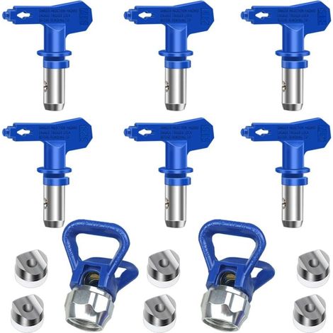 Rnemitery – Lot de 6 buses de pulvérisation réversibles airless – Modèles 211, 315, 417, 515, 517, 523 – Pour pistolets haute pression