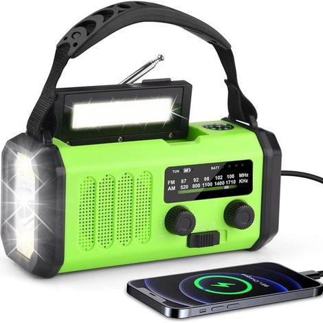 Kurbelradio – Notradio – Dynamoradio – Handkurbelradio – Camping – Outdoor – Notfälle – Reisen – Überleben (1/5)