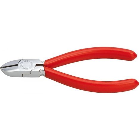KNIPEX 76 03 125 Tronchese laterale per elettromeccanica rivestiti in resina sintetica cromata 125 mm