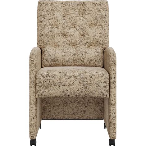 Maison Exclusive - Esszimmerstühle mit Rollen 2 pcs Hellgrau 58 x