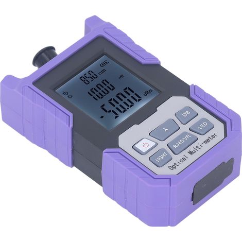 Wattmètre optique avec lampe torche, testeur d'atténuation de la lumière fibre optique de haute précision pour connecteurs SC, FC et ST (-50-26 dBm) (1/5)