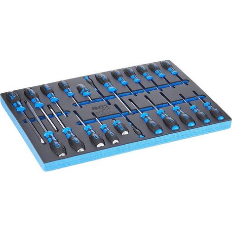 Insert de Servante d Atelier 3/3 - Jeu de 23 Tournevis - Outils Précis et Polyvalents - Acier - D-Work (1/5)