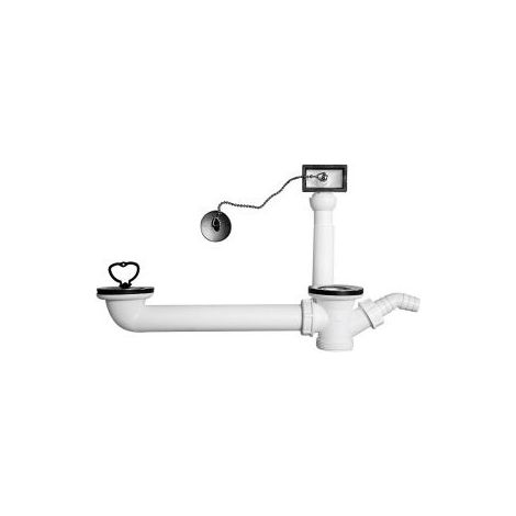 Sanitop-Wingenroth Bonde E Troppo Pieno Per Lavabo Doppio 1/2 "X 100-270 Mm (1/2)