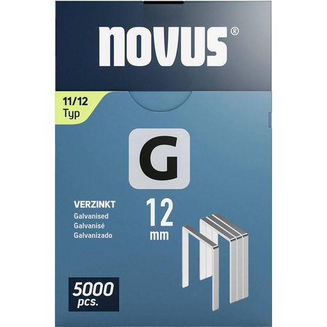 Novus Tools 042-0768 Agrafes fil plat Type 11 5000 pc(s) Dimensions (L x l) 12 mm x 10.6 mm (1/2)