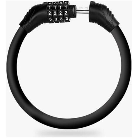 Antivol Code,Secure Mini Antivol en Acier avec Combinaison De Code Numérique - Réglable Et Flexible - Idéal pour Vélo, Moto Et Plus (1/4)
