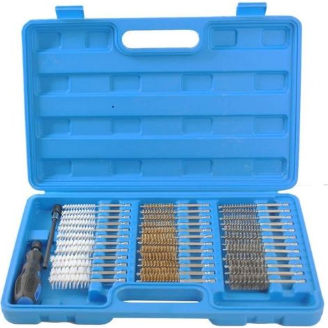 Set completo di 38 scovoli per la pulizia e la sbavatura di cilindri, boccole