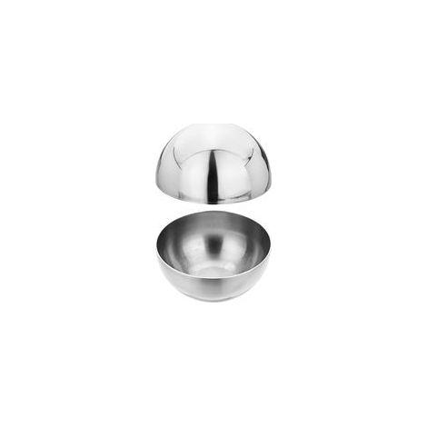 2Pcs Demi-Sphères Creuses en Acier Inoxydable, 61mm(2.4") Dia. Boules De Décoration Chapeaux De Rampe Creux Poli Miroir pour Balustrade D'Escalier Maison Extérieure