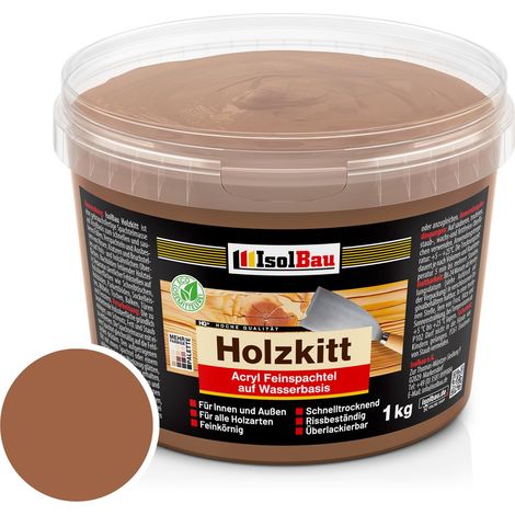 Holzkitt Spachtelmasse Holzspachtelmasse Außen Innen 1 kg Nussbaum ( Nr. 3 ) (1/5)