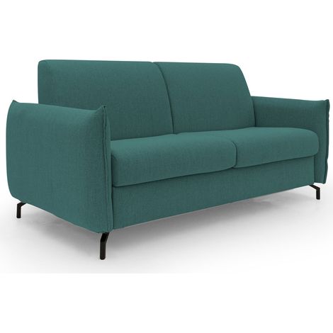Scarlet Divano letto in tessuto misto cotone impermeabile T19 175 cm (mat.120x197) petrolio