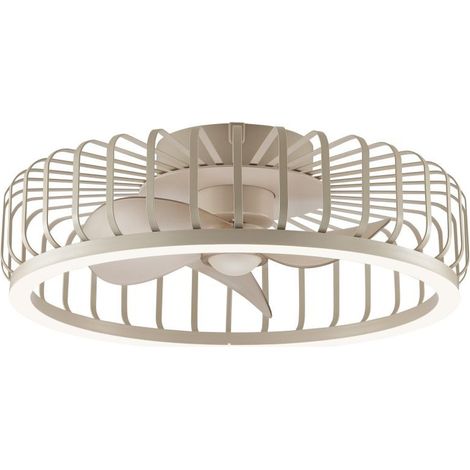 Ventilateur de plafond à lampe filaire Capo brun sable - G80920/09 (1/3)