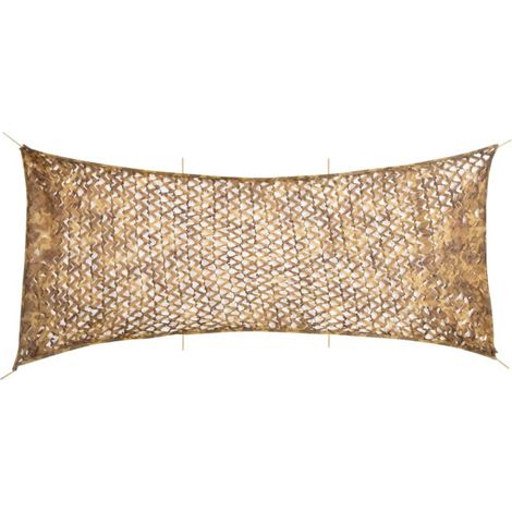 Rete mimetica vidaXL con borsa portaoggetti 627x290 cm Sabbia