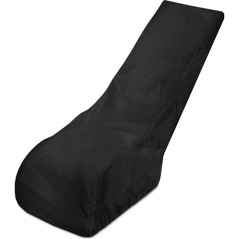 Waterproof Lawn Mower Cover, Protective Tarp for Lawn Mower for Outdoor Storage, Oxford 210D Garden Tractor Cover with Drawstring, Black (1/5)