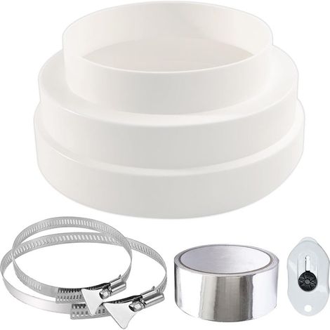 Reduzierstücke Ø120 150 160 mm, gerader Reduzieradapter, universelle Rohrverschraubungen für runde Lüftungsrohre (1/5)