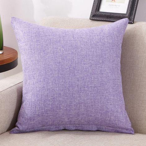 Housse De Coussin - Lin Et Coton - Pour Canapé Ou Fauteuil - Décoration Intérieure - 45 X 45 Cm - Lot De 1 (1/2)