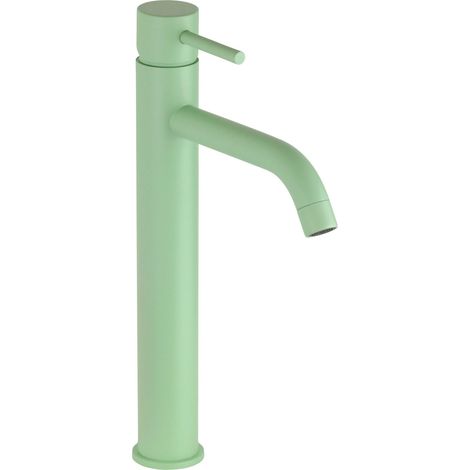 Miscelatore per lavabo alto modello tondo in colore verde chiaro Pollini Jessy Color MXLHMCMMCA2 Verde Chiaro (1/5)