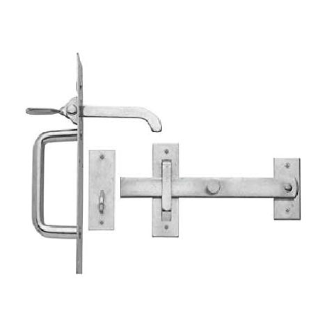 Suffolk Lot de 2 loquets de portail/abri de jardin en acier galvanisé plaqué zinc