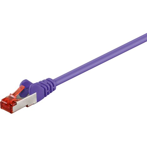 Goobay 92461 cable de red Violeta 0,15 m Cat6 S/FTP (S-STP)