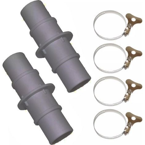 Adaptateur de tuyau de piscine, connecteur de tuyau, connexion sécurisée Pinces réglables stables UV Installation facile Accueil (1/3)