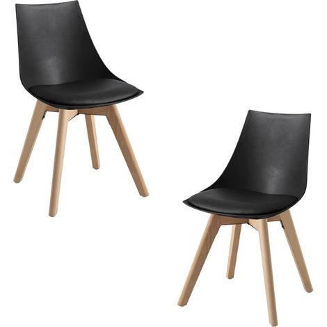 Packs Sillas Comedor - Pack 2 Sillas Blok - Negro (1/5)