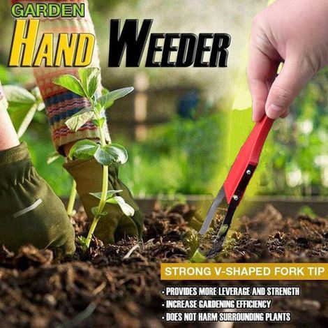Désherbeur à Main Outil Boucle désherbeur 9.8 Pouces Jardinage désherbant désherbeur Outils avec poignée pour désherber Plantation desserrer Le Sol (1/5)