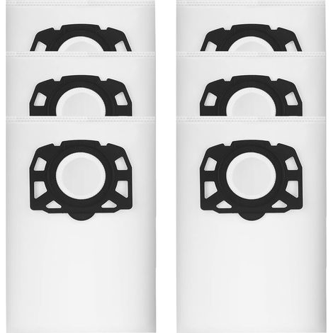 KFI 357 Lot de 6 sacs d'aspirateur pour Kärcher WD2Plus/WD3/KWD1/KWD2/KWD3/MV3/WD3.200-WD3.800M/SE4001/SE4002 (1/5)