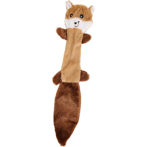Quietschendes Waschbär-Hundespielzeug, bissfest, aus sicherem Plüsch, für zahnende Hunde, Haustierzubehör, braun (1/5)
