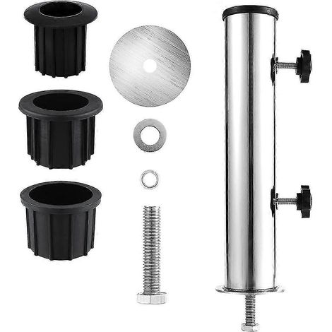 Ensemble de tubes de fixation pour mât de parasol, manchon d'insertion pour base de parasol d'extérieur, pour parasol extérieur (1/5)