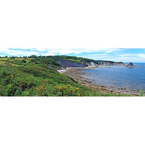 Tableau sur toile baie de Loya 30x97 cm - Impression sur Toile Murale Décorative - Image imprimée en HD sur Toile - Toile sur Châssis en Bois FSC - Fabriqué en France (1/4)