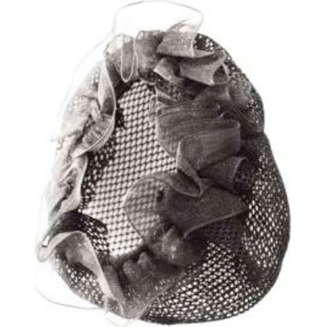 Taglia unica , Nero: Rete per capelli da concorso modello Hairnet