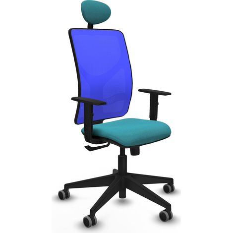 Sedia da ufficio piqueras y crespo Motilla blu turchese ergonomica (1/2)