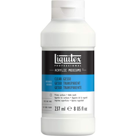 Liquitex Professional - Gesso trasparente, per preparazione superfici per la pittura, medium, 237 ml (1/2)
