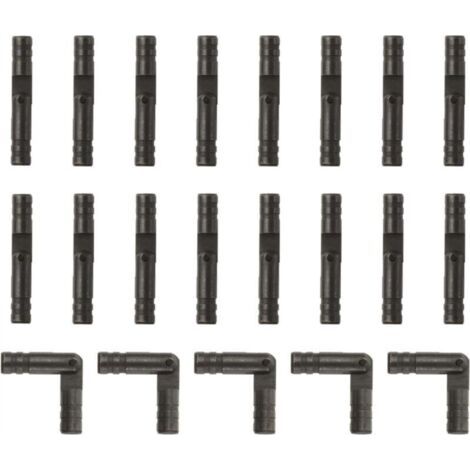 Lot de 20 charnières invisibles en laiton, 4 x 25 mm, petites charnières dissimulées pour boîtes à bijoux, noires