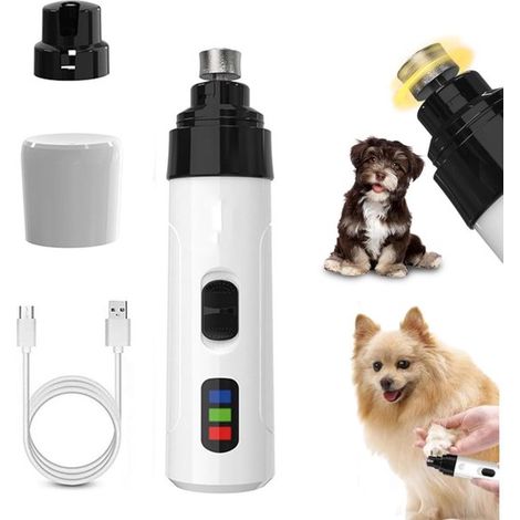 Nagelfeile Neuer Hundekrallentrimmer 2025 Wiederaufladbare USB-Nagelfeile für Haustiere Elektrischer Hundekrallenschneider Glättungswerkzeug für (1/5)