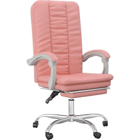 Maison Exclusive - Fauteuil inclinable de bureau Rose Similicuir (1/5)