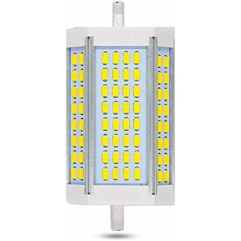 Ampoule LED r7s 118mm 30w dimmable, 3000lm, blanc froid 6000k, dimmable LED pour applique / lampadaire / spot [c] (1/5)