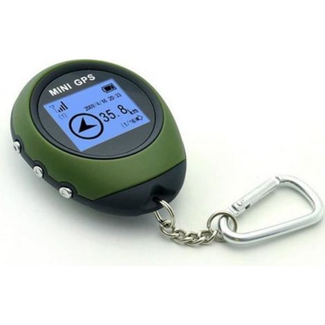 Dispositif portable Mini GPS Tracker  GPS Randonnée Extérieure Location Finder et Sport Tracker Navigation avec porte-clés par EOG (1/3)