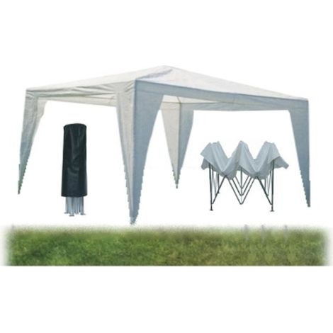 Gazebo pieghevole impermeabile in alluminio 3x3m Bianco