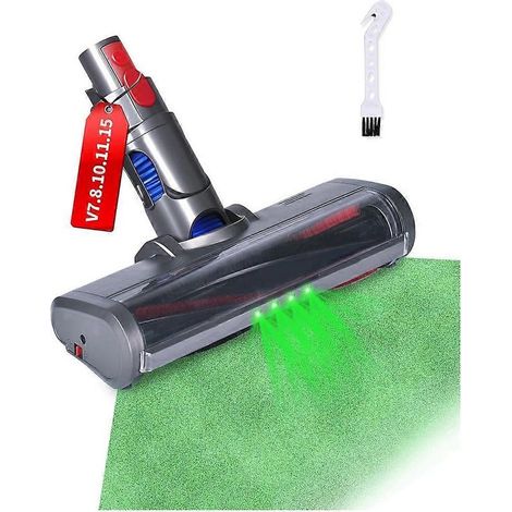 TĂŞte de brosse de rechange pour aspirateurs V7, V8, V10, V11 et V15, brosse de sol avec voyant LED vert. (1/5)