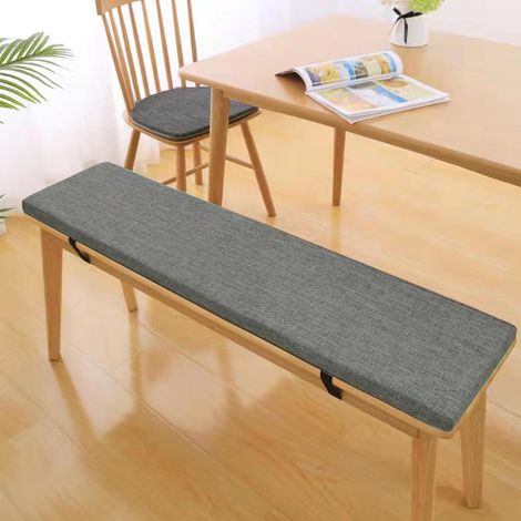 Coussins pour Bancs De Jardin, Coussin Salon De Jardin Exterieur, Antidérapant Coussin De Siège, Assise Coussin pour Banc De Mobilier Terrasse Canapé Extérieur, Gris foncé, 140x40x3cm (1/5)